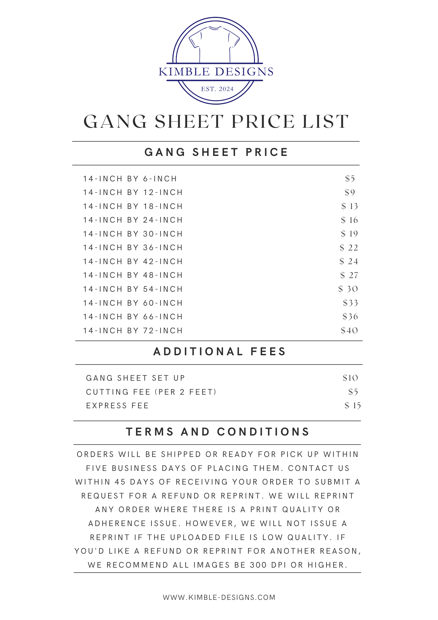 Build a Gang Sheets